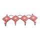 Red Ceramic Floral Tiles Hooks Online